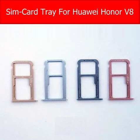 Подлинный лоток для карт памяти и sim-карты Huawei Honor V8 AL-20 SD слот адаптера мобильный
