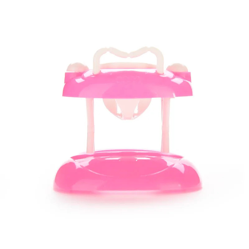 DIY игрушка розовый пластик ходунки кукольные аксессуары игровой домик Новый