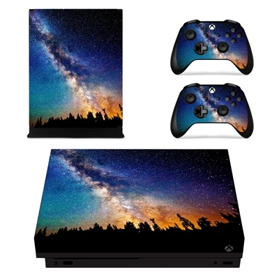 YSX1X0606 Звездное небо стикеры s для Xbox One X скины консоли контроллера Виниловые наклейки кожи игровой Чехол протектор - Цвет: YSX1X0606