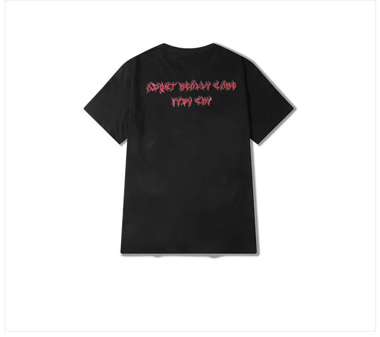 Летняя мужская футболка оверсайз хип хоп скейтборд High Street Kanye West сезонная Новая