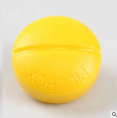 yellow CUSHAWFAMILY Портативный 6/4 Слоты seal складной Pill случаях ювелирные изделия конфеты коробка для хранения Витамин Медицина Pill Box Дело контейнер - Цвет: yellow