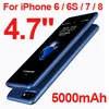Чехол для аккумулятора для iphone 6, 6 s, 7, 8, внешний аккумулятор, чехол для iphone 6, 6 s, 7, 8 Plus, внешний аккумулятор, чехол для зарядного устройства для iphone 6 s - Цвет: for iphone 6 6s 7