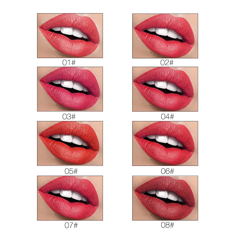 Бренд CUICU набор матовых помад нюдовый макияж бархатные палочки для губ