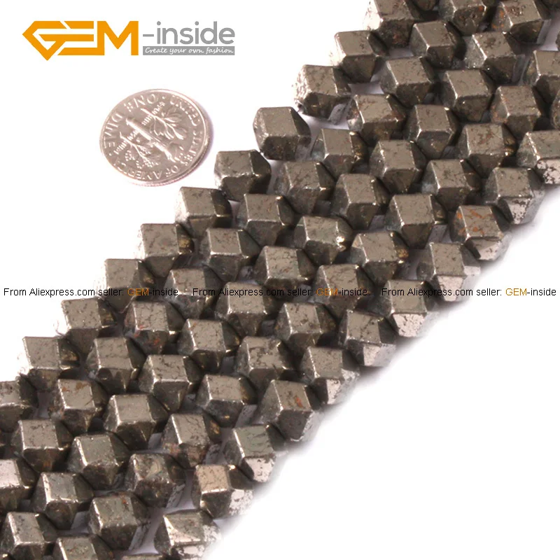 Бусины Из Натурального пиритового камня 6 10 мм 15 дюймов|stone beads|beads for jewelry makingdiy beads |