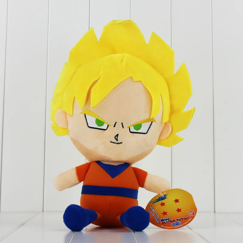 20 см Dragon Ball плюшевые игрушки супер сайян Сон Гоку милые Вегета сон Гохан мягкие куклы для детей