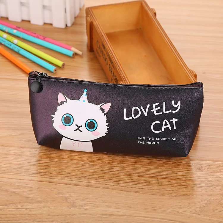 Kawaii Cat школьные Пеналы, милый водонепроницаемый чехол-карандаш для девочек, подарок для детей, корейские канцелярские принадлежности, офисные школьные принадлежности