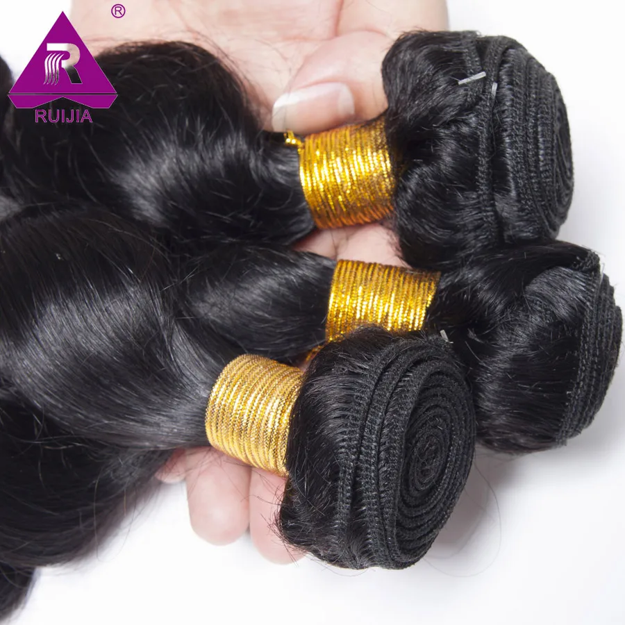 Grade7A Brazilian Virgin Hair Loose Wavy Mink Weave Bundles 3pcs Wave Human |