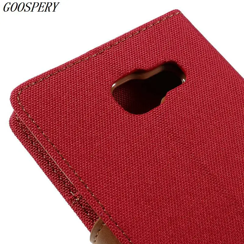 For Samsung Galaxy A5 2016 Case MERCURY GOOSPERY Canvas Leather Magnetic Flip Phone Cover for A510 | Мобильные телефоны и