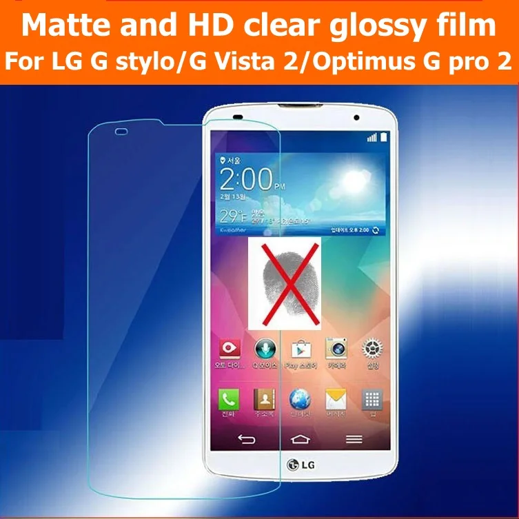 Горячая распродажа! HD прозрачная глянцевая пленка для LG G stylo матовая VISTA 2