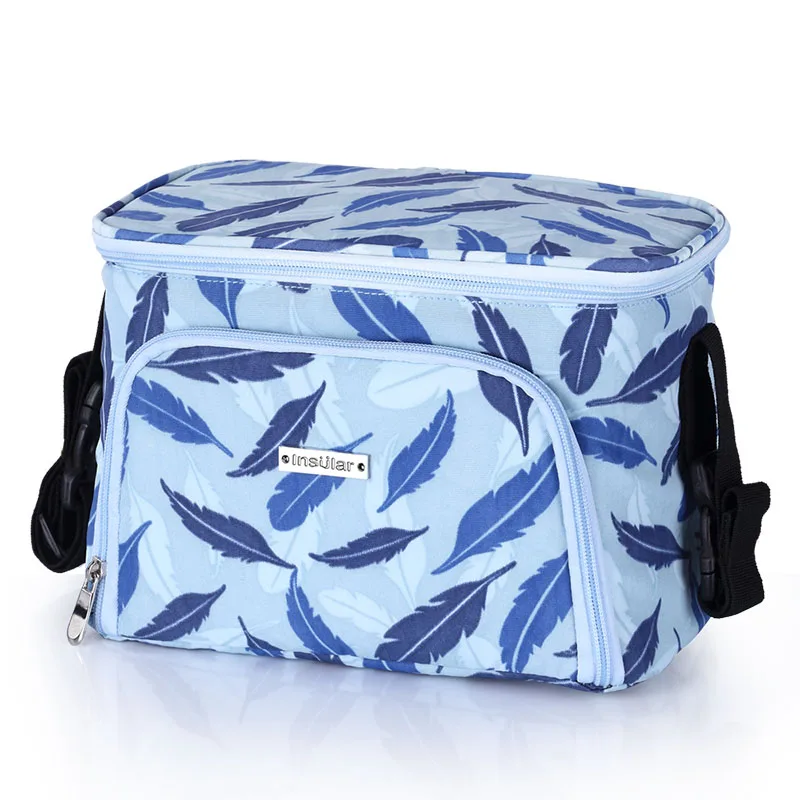 6075 Light Blue Островная мать мешок детские пеленки мешок большой Ёмкость Средства ухода за кожей для будущих мам мумия пеленки рюкзак с Термальность изоляции пеленки сумка для коляски - Цвет: 6075 Light Blue