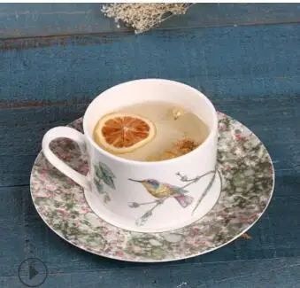 2018 Новый стиль Европейский костяной фарфор кофейная чашка блюдо костюм