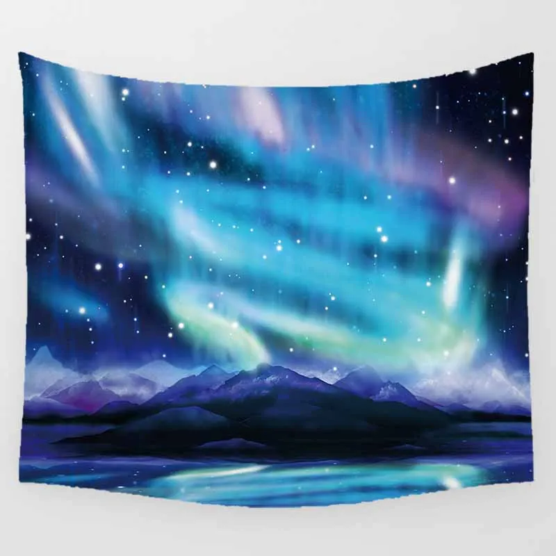 Психоделический гобелен с единорогом глазами львом слоном настенный украшение