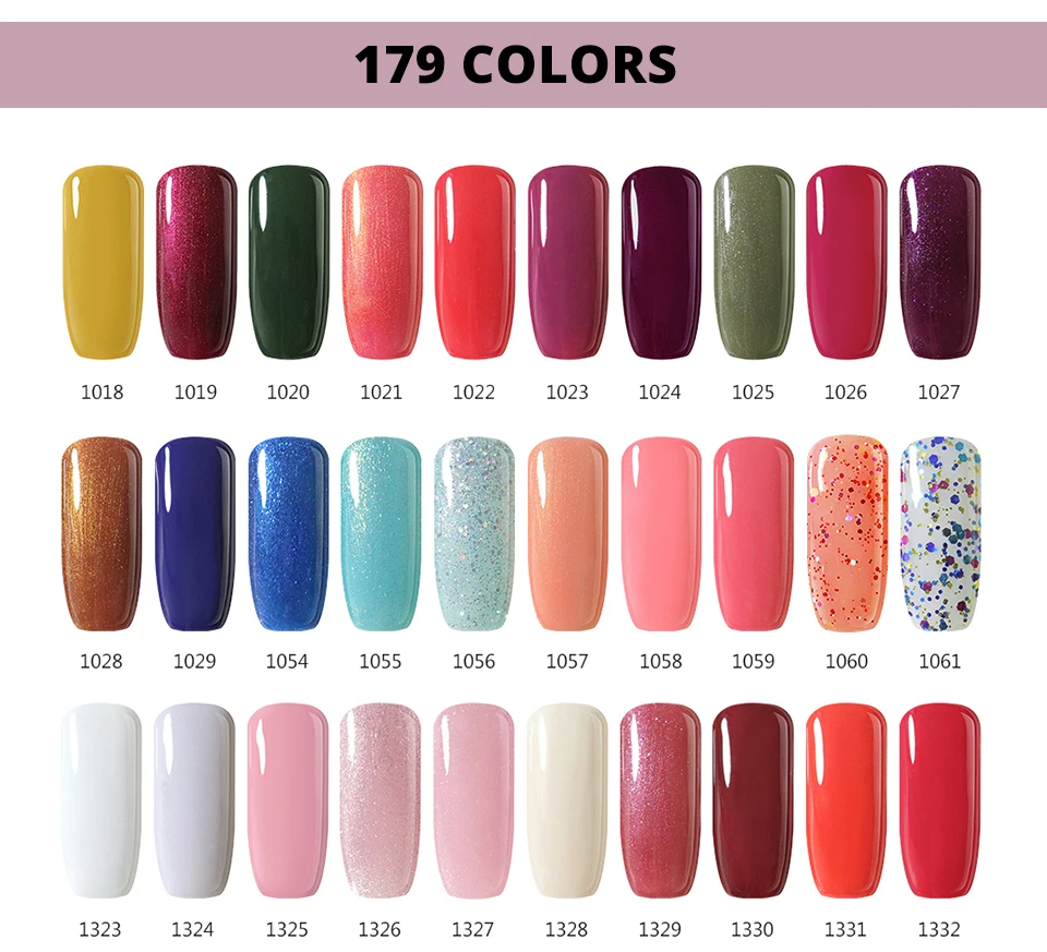 Clou Beaute 375 цветов набор гель-лаков полуперманентный Vernis Матовый верхний слой УФ-гель для ногтей топовый лак впитывающий Гель-лак
