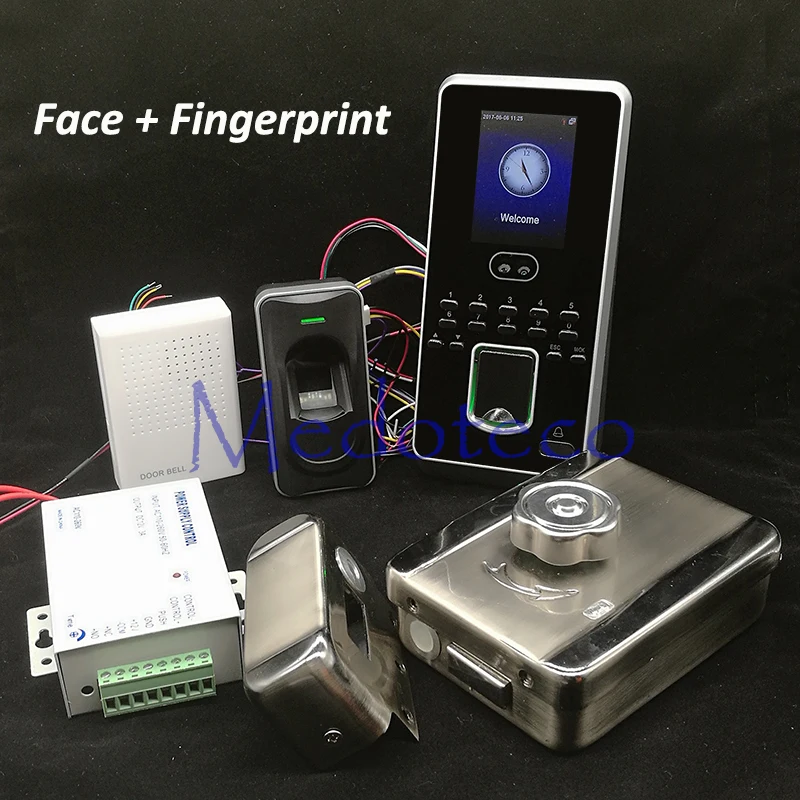 DIY система контроля доступа лица комплект + считыватель отпечатков пальцев двери