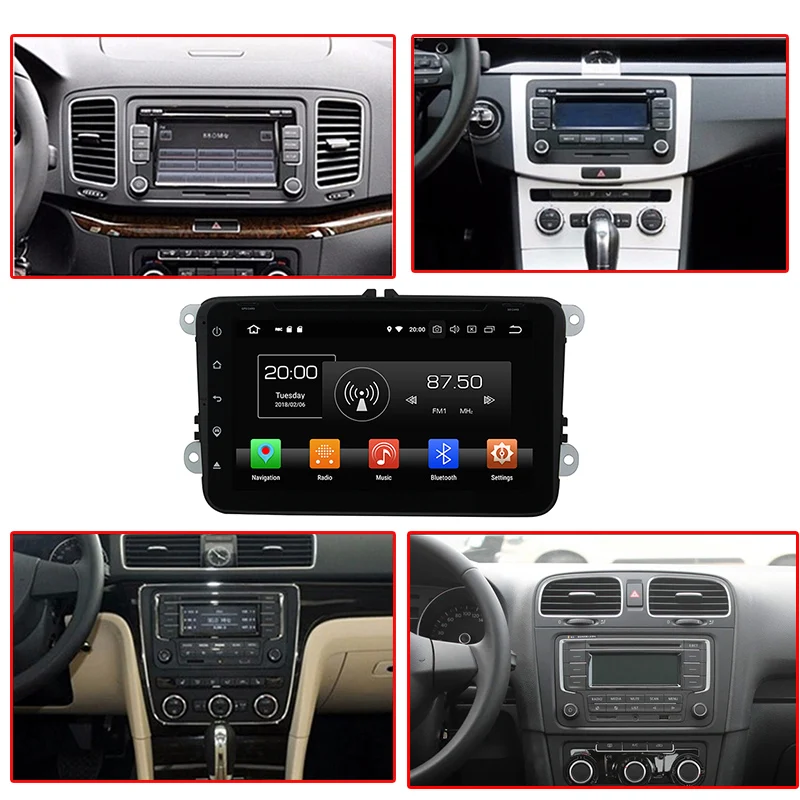 Haisunny 4G Оперативная память Android 8 0 автомобильный DVD для Volkswagen VW Passat B6 B7 Golf CC Magotan Octa