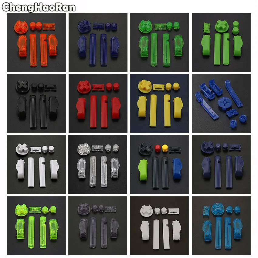 Многоцветные сменные кнопки ChengHaoRan L R A B для Gameboy Advance рамка GBA D кнопка включения и