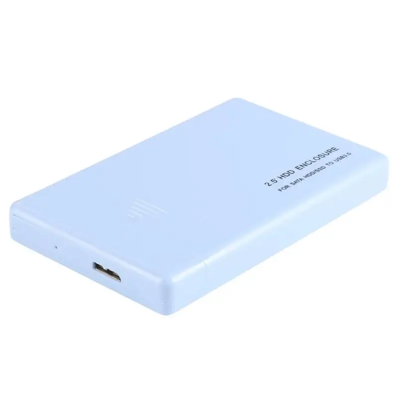 Blue 2,5 дюймов USB3.0 SATA3.0 коробка для жесткого диска корпус для внешнего жесткого диска инструмент бесплатно 6 Гбит/с поддержка 3 ТБ UASP протокол HDD корпус - Цвет: Blue
