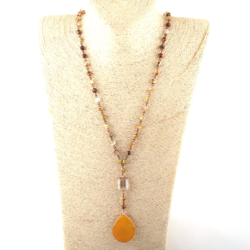 Женская цепочка с подвеской-капелькой 6 мм | Украшения и аксессуары