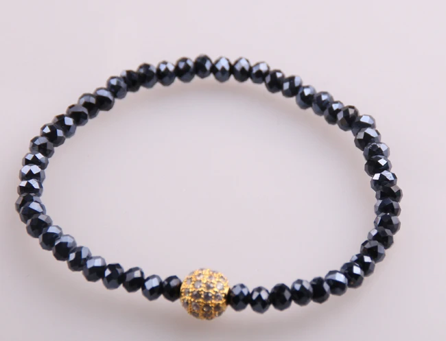 Стеклянный бисер с микро циркониевым шаром 4 мм | Украшения и аксессуары