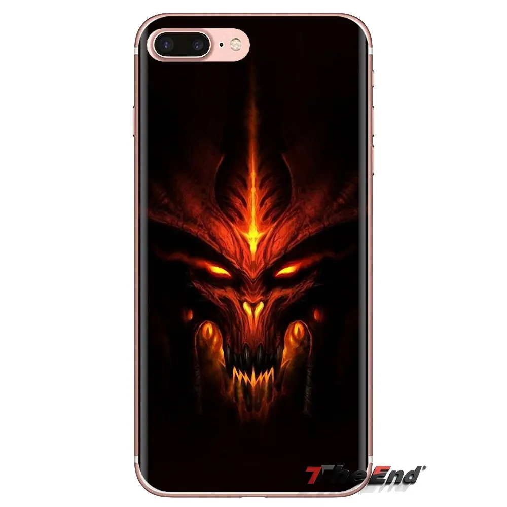 cool game Diablo 3 For Samsung Galaxy S3 S4 S5 Mini S6 S7 Edge S8 S9 S10 Plus Note 4 5 8 9 Soft Transparent Cases Covers |