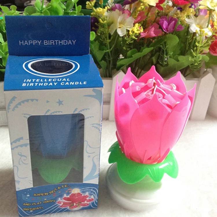 1 шт. день рождения цветок свечи для подарков светодиодный Canldes ремесла wtih