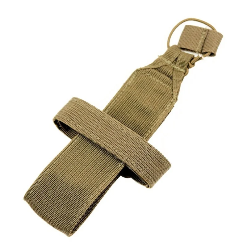 DE CQC тактический Molle держатель бутылки с водой сумки военная армия Кемпинг Туризм Охота столовая чайник Перевозчик ремень сумка - Цвет: DE