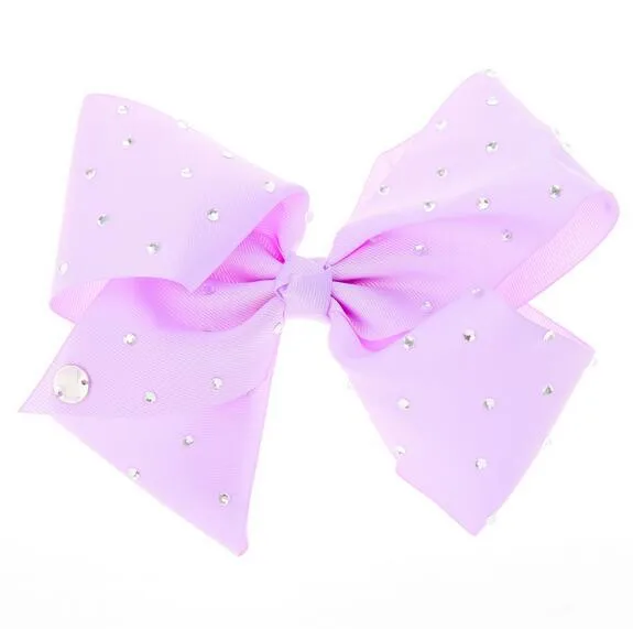 80 шт. Бесплатная доставка DHL JoJoSiwa Большой фирменный бант для волос со стразами