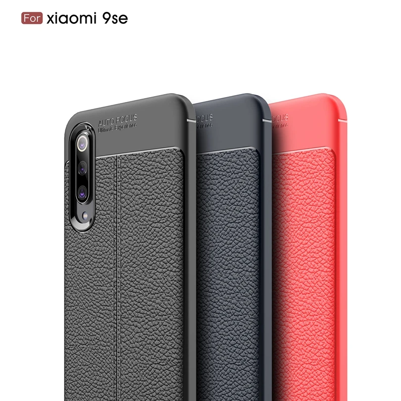 Для Xiaomi 9 se/Xiaomi 9se/Xiaomi9 se Роскошные мягкие силиконовые личи Striae Кожаные чехлы 9SE