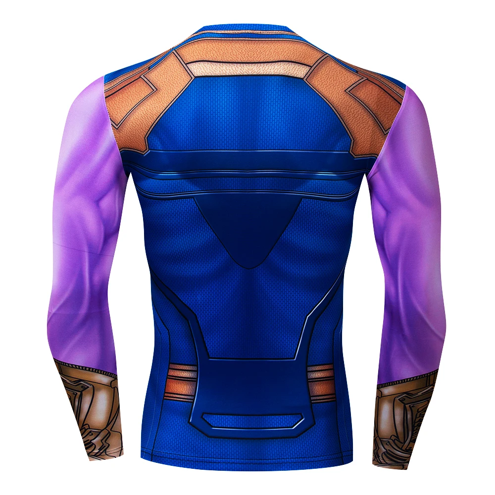 Аниме Dragon Ball Z Vegeta Супер Saiyan Goku Piccolo Мужская 3D футболка костюм Фитнес футболка с длинным рукавом Джерси корсеты