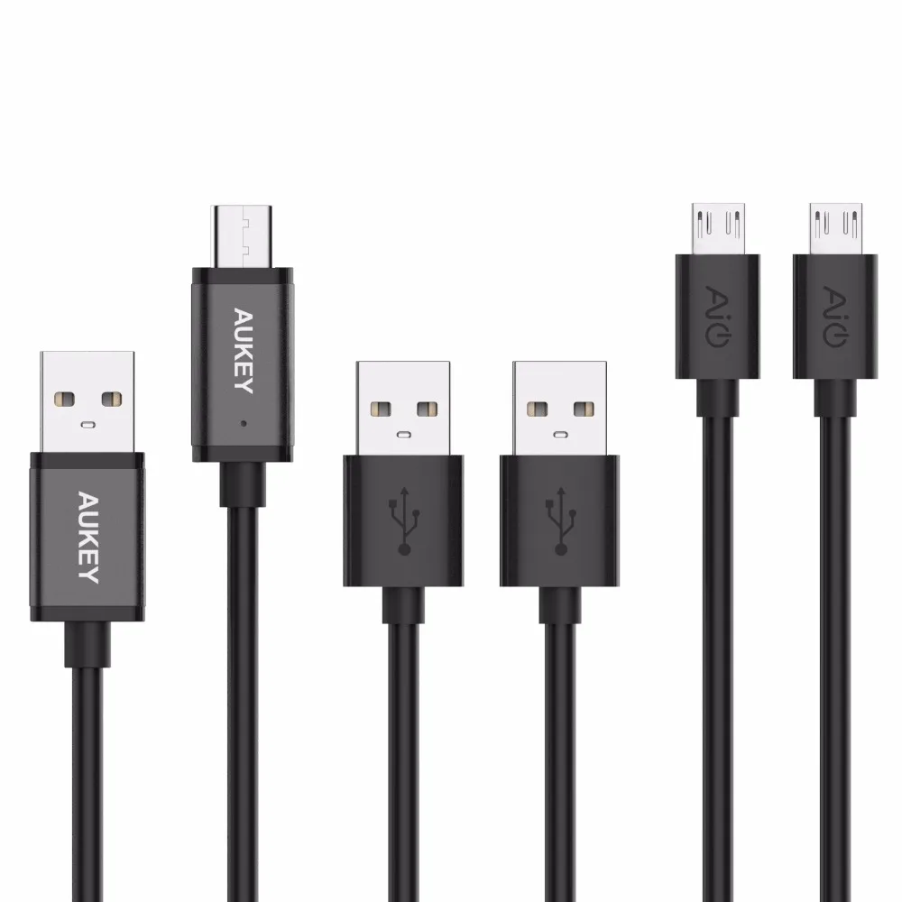 AUKEY 5 шт. USB кабель (4 xMicro + 1 xType C кабель) 3 0 зарядный для Xiaomi mi5 mi6 samsung galaxy s8|cable remote|cable