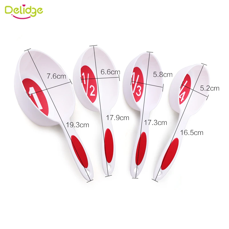 Delidge Искусственные пластиковые Кухонные мерные ложки полезная модель набор
