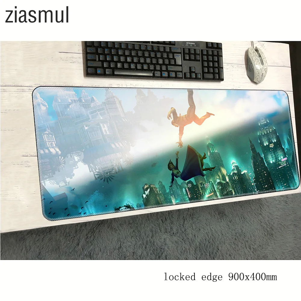 Коврик для мыши bioshock 900x400x2 мм высококачественный компьютерной игровые