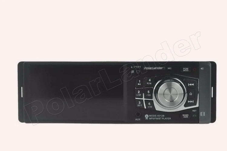 4,1 дюйма 1 Din Bluetooth TFT MP4-плеер USB / SD / TF Aux FM-радио Зеркальное соединение Стерео Аудиосистема для автомагнитолы Стереосисте