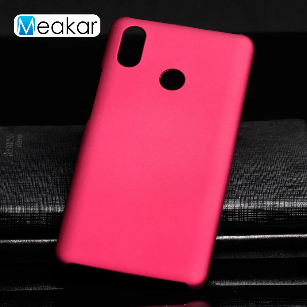 Матовая Пластик Coque 6.9For Xiaomi mi макс 3 чехол для Xiaomi mi Max mi макс 3 Max3 mi max3 Pro Чехол для телефона чехол-лента на заднюю панель - Цвет: Rose Red