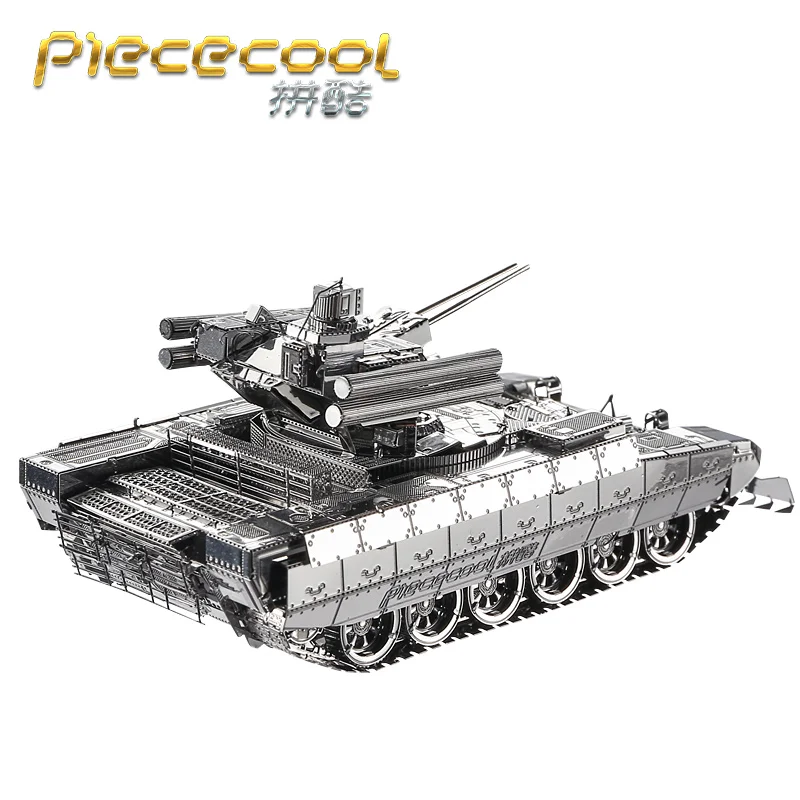 Piececool BMPT Танк 3D лазерная резка металла головоломка DIY Сборка Модель-пазл военный