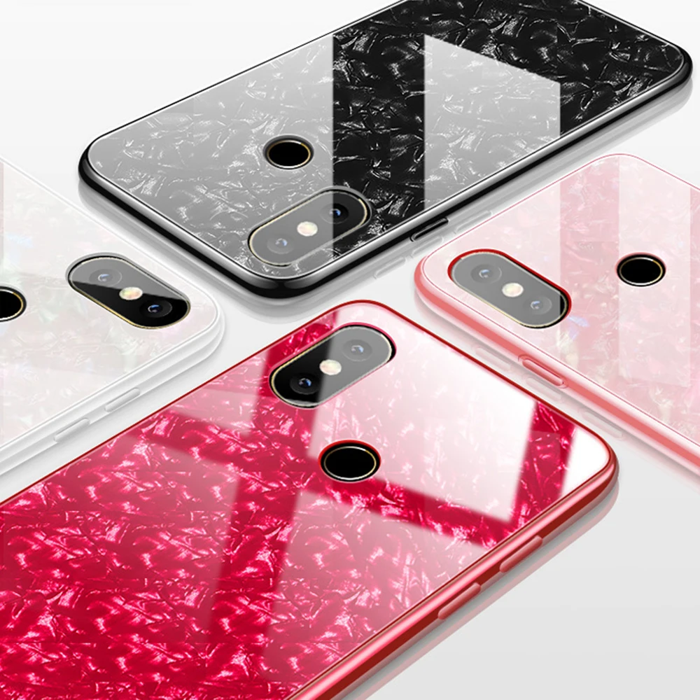 OTAO Fashion Shell Phone Case For Xiaomi 8SE 5X 6X Mix Max3 Cover Redmi Note5 Plus 6A Pro S2 Shockproof Tempered Glass Coque |