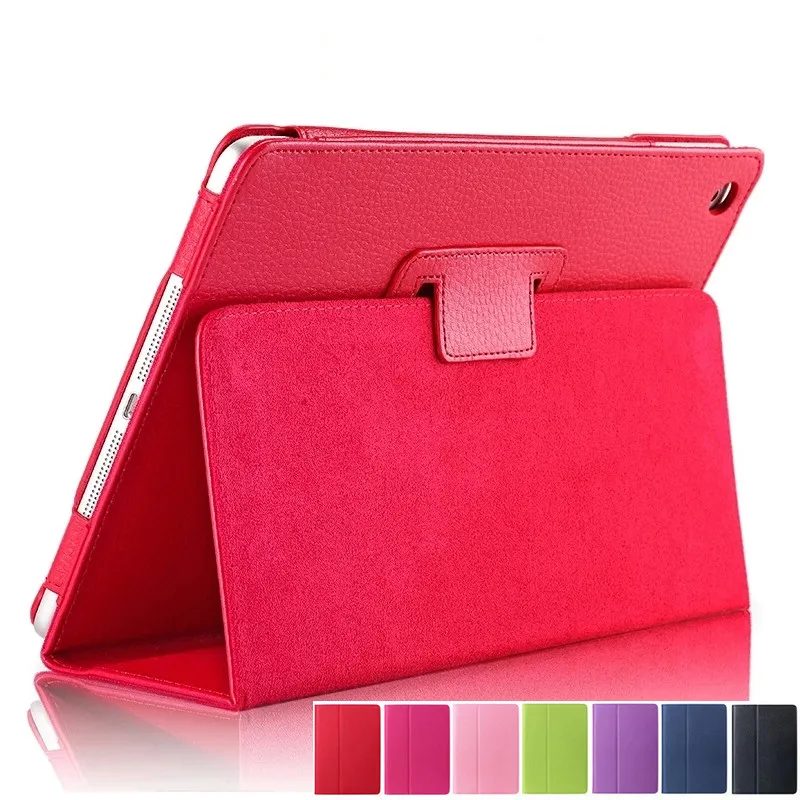 

New For Apple ipad 2 3 4 Magnetic Flip Litchi PU Leather Case For ipad 3 for ipad 4 Cover with Smart Stand Holder