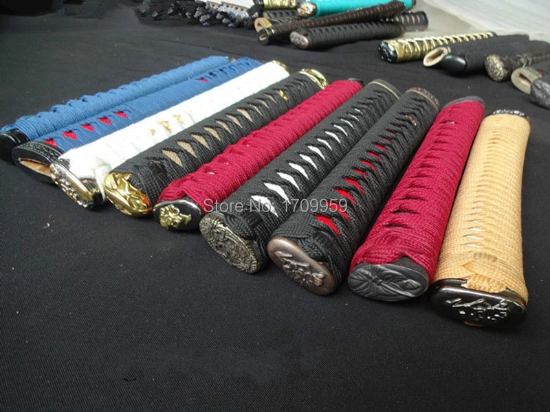 Высокое качество японский катана меч ручка полностью Tsuka 26 см самурайская ручка и Fuchi Kashira