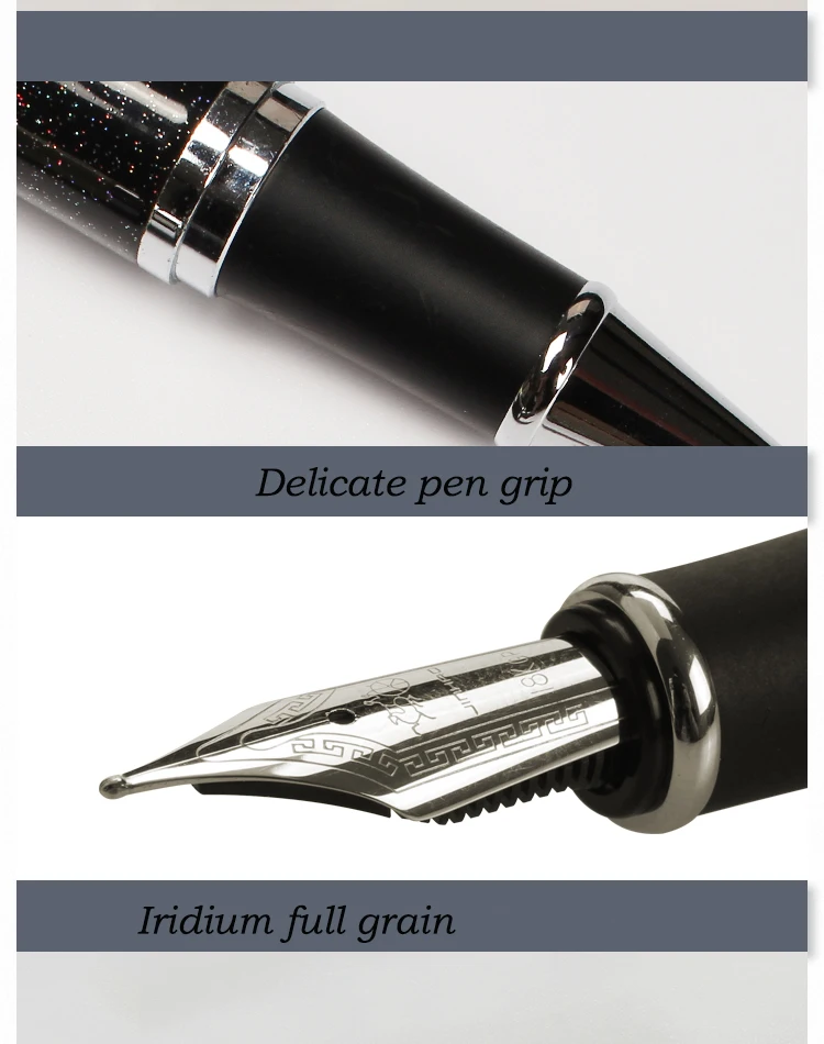 Jinhao750 новая квадратная красная ледяная металлическая средняя перьевая офисная деловая ручка чернильная ручка Caligraphy ручка Подарочная ручка можно настроить логотип