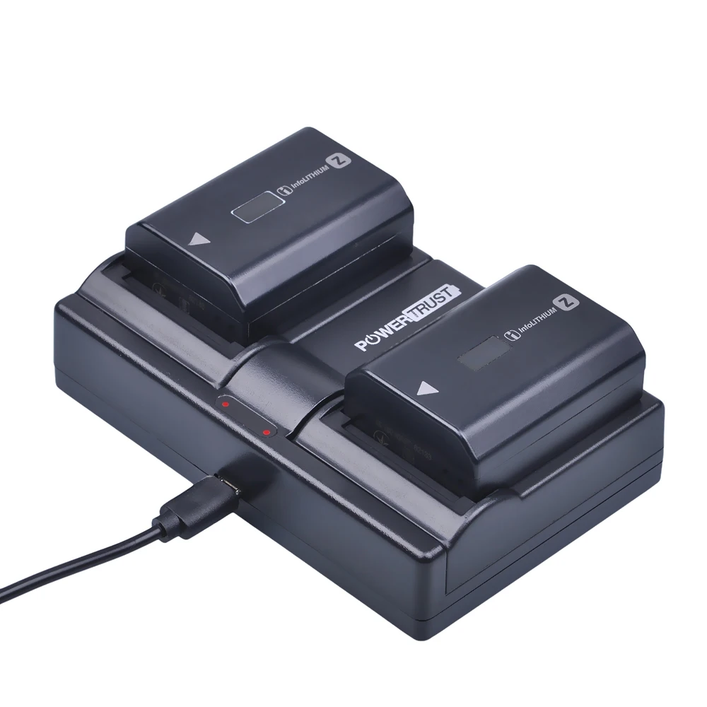 PowerTrust NPFZ100 NP FZ100 USB двойное зарядное устройство для Sony BC QZ1 Alpha 9 A9 9R A9R 9S|chargers for