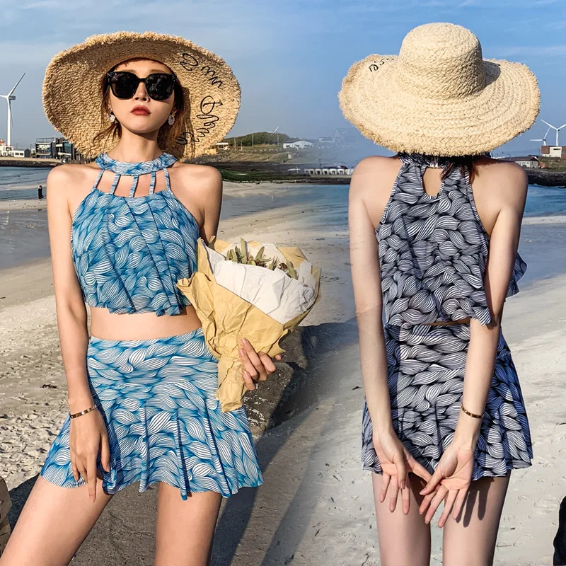 Купальный костюм для женщин раздельный купальник летний купальный на плоской