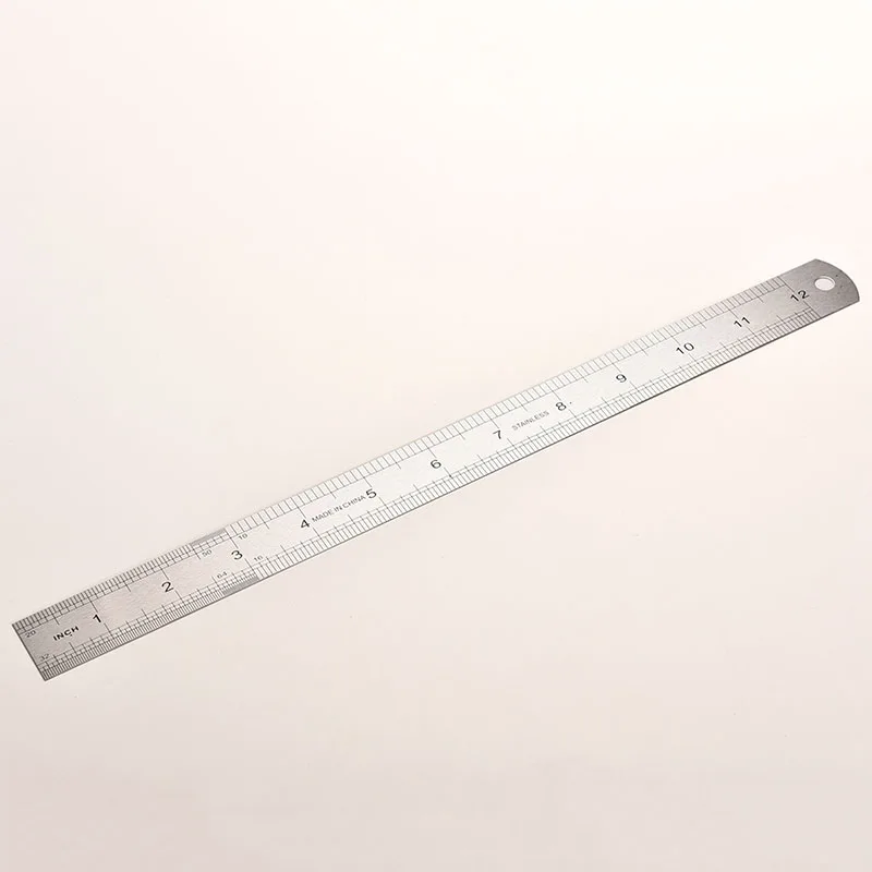 Sewing Foot 30cm Stainless Steel Metal Straight Ruler Tool Precision Double Sided Measuring | Канцтовары для офиса и дома