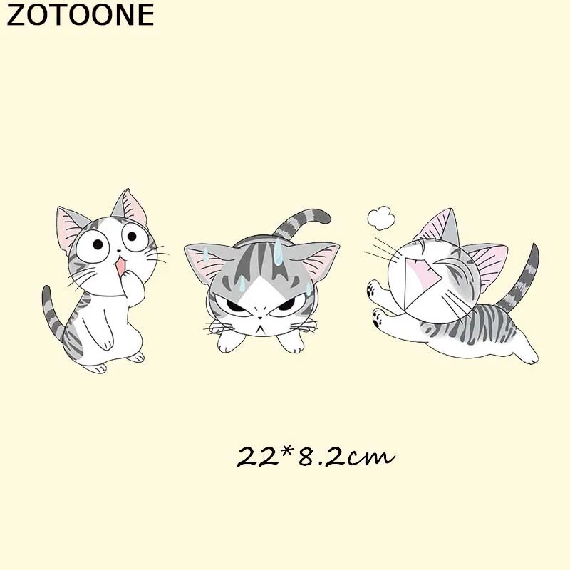 2 ZOTOONE набор патчей для животных, железная передача, сова, собака, кошка, нашивки в форме единорога для детской одежды, сделай сам, аппликация, теплопередача, виниловые наклейки - Цвет: 2