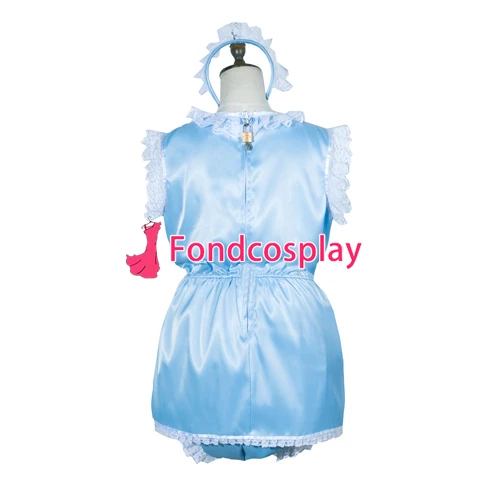 Горничная Сисси атласный комбинезон с замком униформа косплей костюм на заказ