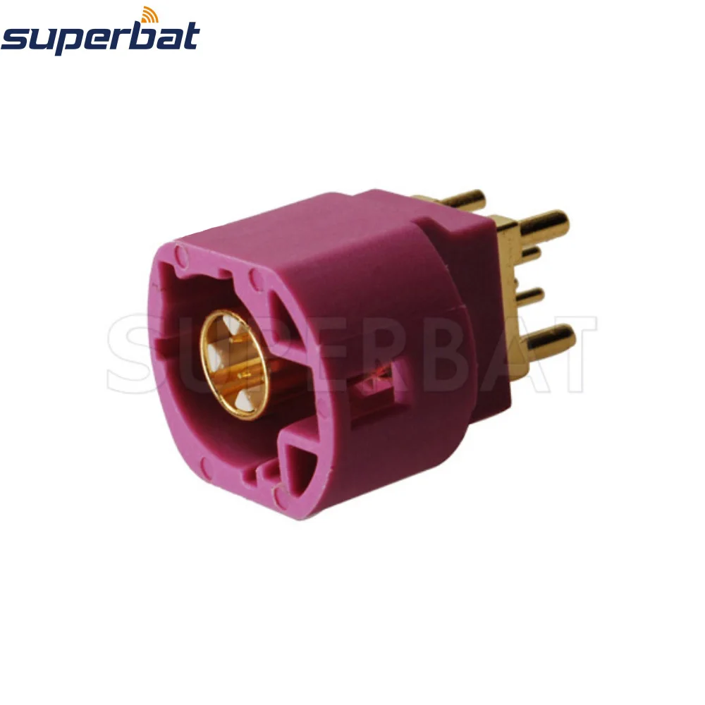 Только 10 шт. Fakra Jack прямые печатного монтажа контакт 4 pin 335V РЧ коаксиальный