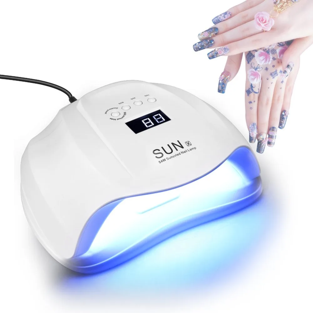 I'M GIRL SUN X 54 Вт Сушилка для ногтей УФ светодиодный светильник ЖК дисплей 36 s