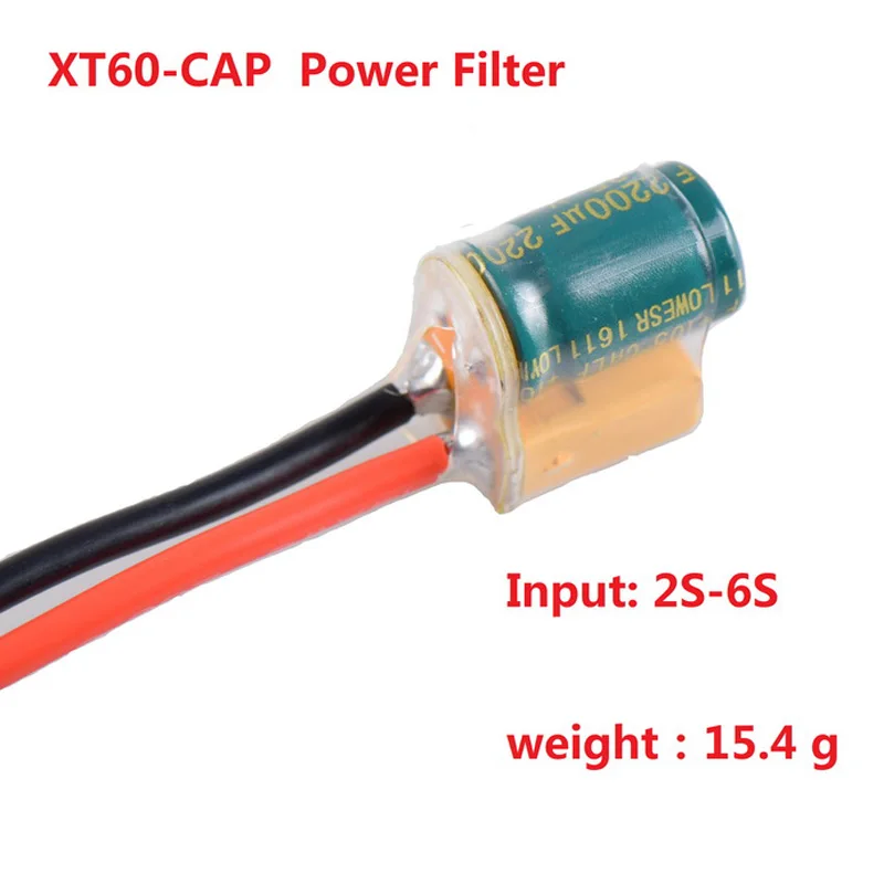 5 шт. XT60-CAP силовой фильтр конденсатор 2-6S w/источник питания подключенный кабель 2200
