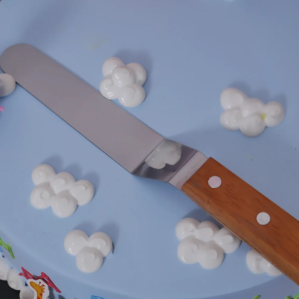 8 inch 6/8/10 дюймов Нержавеющая сталь лопатка для торта соблазнительный крем масло для защиты от обледенения глазурь Ножи формы для выпечки Шпатель Кухня инструменты для украшения торта - Цвет: 8 inch