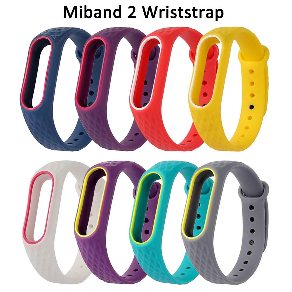 Двойной цвет Замена Mi Band 2 ремешок фитнес трекер спортивный наручные аксессуары