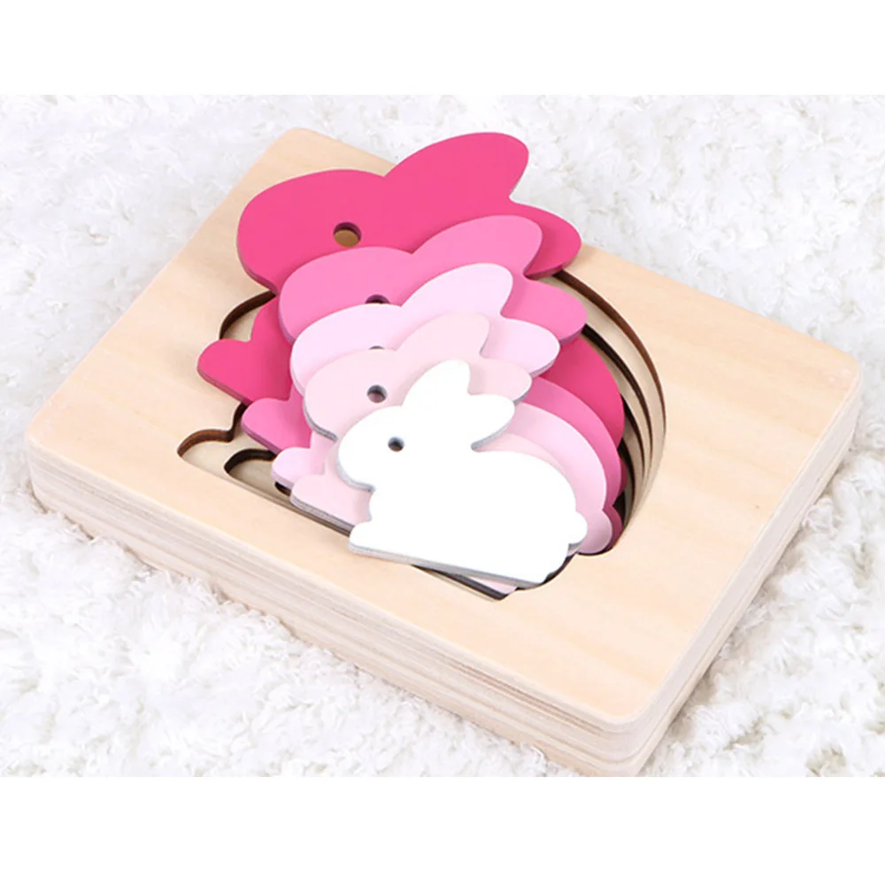 Детский ранний развивающий подарок детские животные Картонные Игрушки кролик